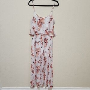 Leith Pink Floral Maxi Sundress